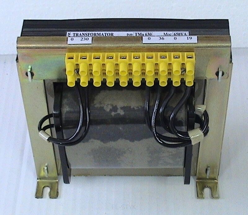 Transformator oddzielający TMa 650VA 230V // 36V-10A (360VA)/19V-15,26A(290VA)